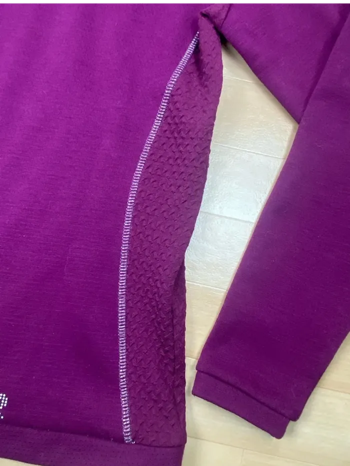 Polo manches longues polaire Harcour – Violet – Taille S - photo numéro 6