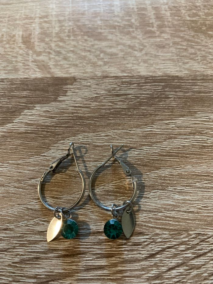 Boucles d’oreilles style créoles - photo numéro 2