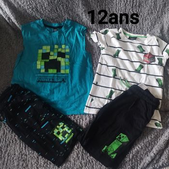 Deux ensembles short Minecraft