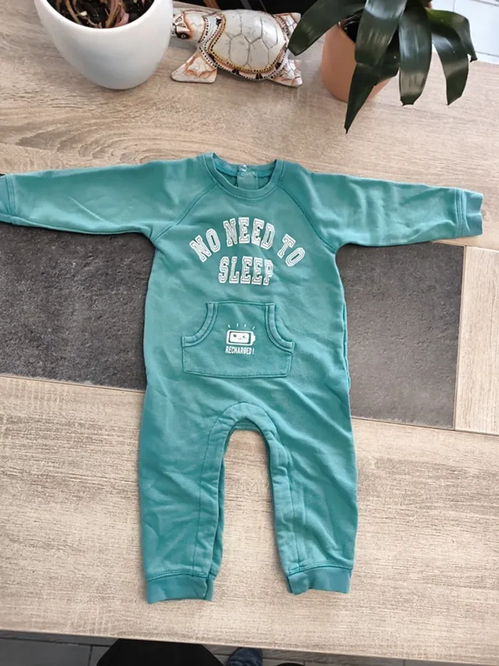 Pyjama coton épais sans pieds garçon 18 mois Gémo - photo numéro 2