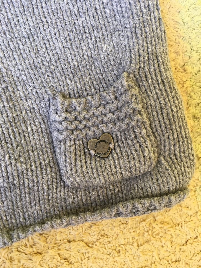 Veste tressée en coton - 12 mois - Vertbaudet - TBE - photo numéro 3