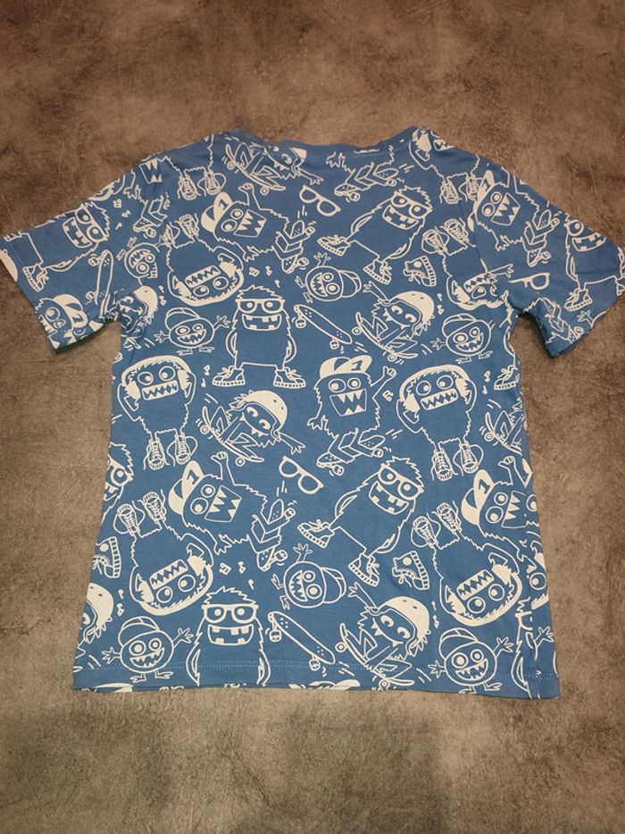 t-shirt bleu monstre - photo numéro 2