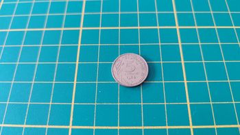 Pièce de 5 ct centimes de franc 1968 pièce de monnaie #SPDF