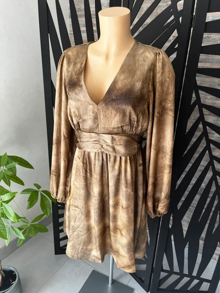 Robe marron gold taille M - photo numéro 3
