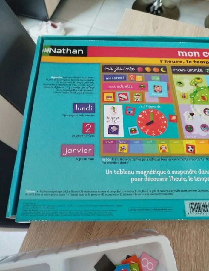 Jeux mon calendrier magnétique (heure, temps et les saisons) - photo numéro 8