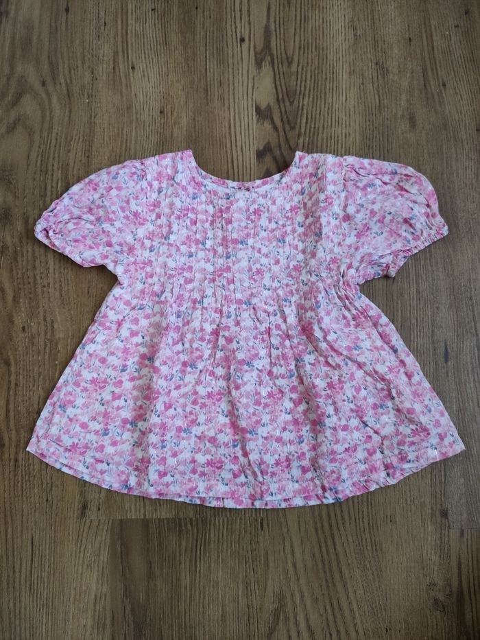 T shirt fleuri fille tape à l'oeil