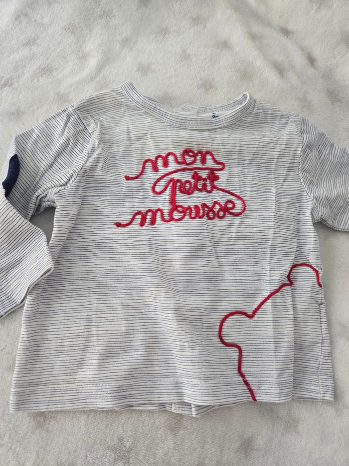 Lot de t-shirts manches longues 6 mois mois - photo numéro 4