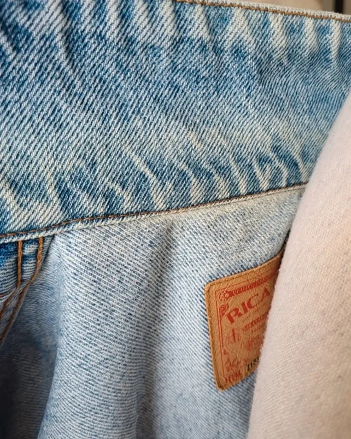 Veste en jean bleue claire vintage 90's Rica Lewis Taille XL ou 48 50 - photo numéro 18