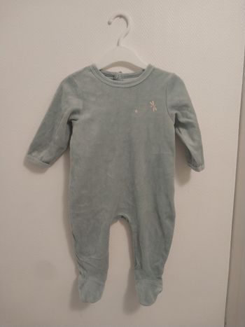 Pyjama / grenouillère bébé velours - 9 mois