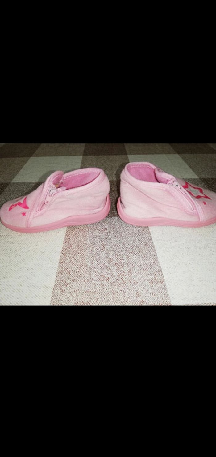Chausson rose à fermeture éclair taille 22 - photo numéro 3