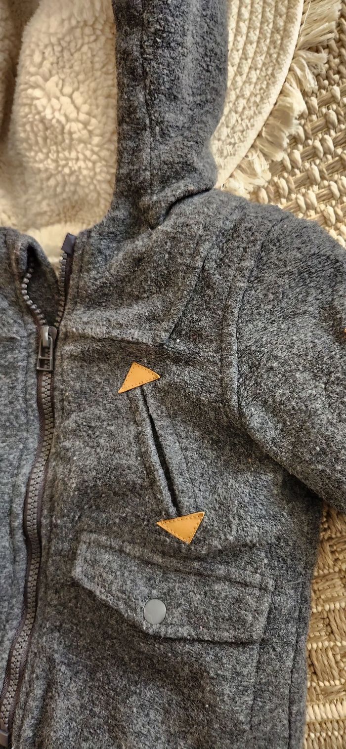 Manteau Garçon 12mois Kiabi Gris - photo numéro 3