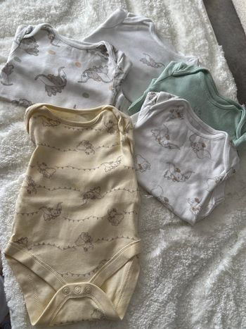 Lot bodies bébé Dumbo 3 mois 6mois mixte
