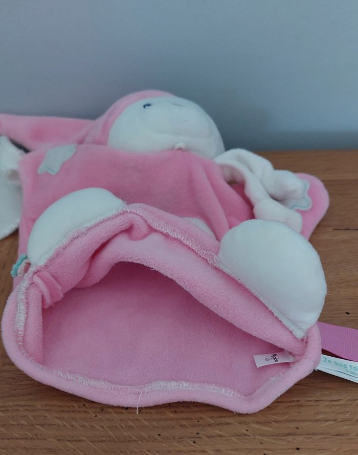 Doudou marionnette Ours bonnet rose - kaloo - photo numéro 3