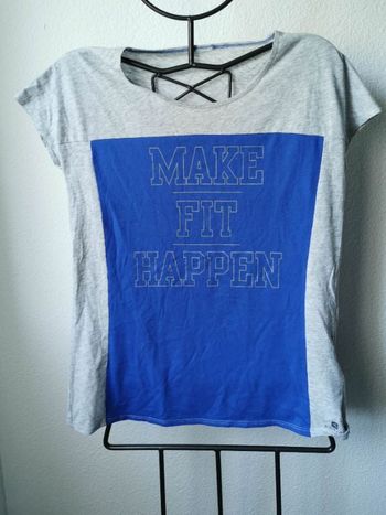 Tee Shirt gris/bleu DOMYOS