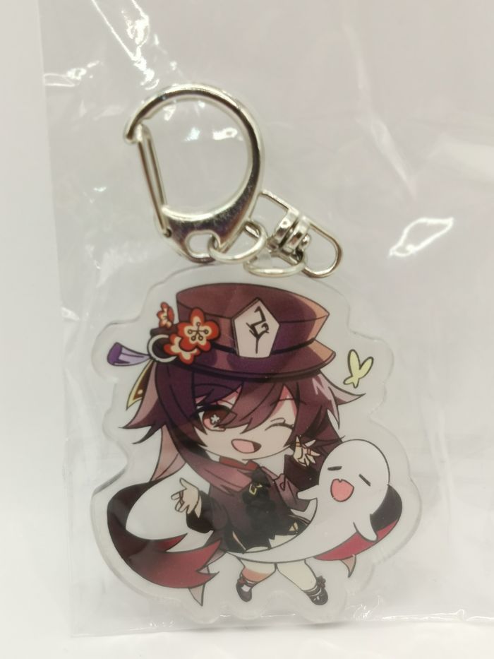 Porte-Clé Acrylique Hu Tao Genshin Impact - photo numéro 2