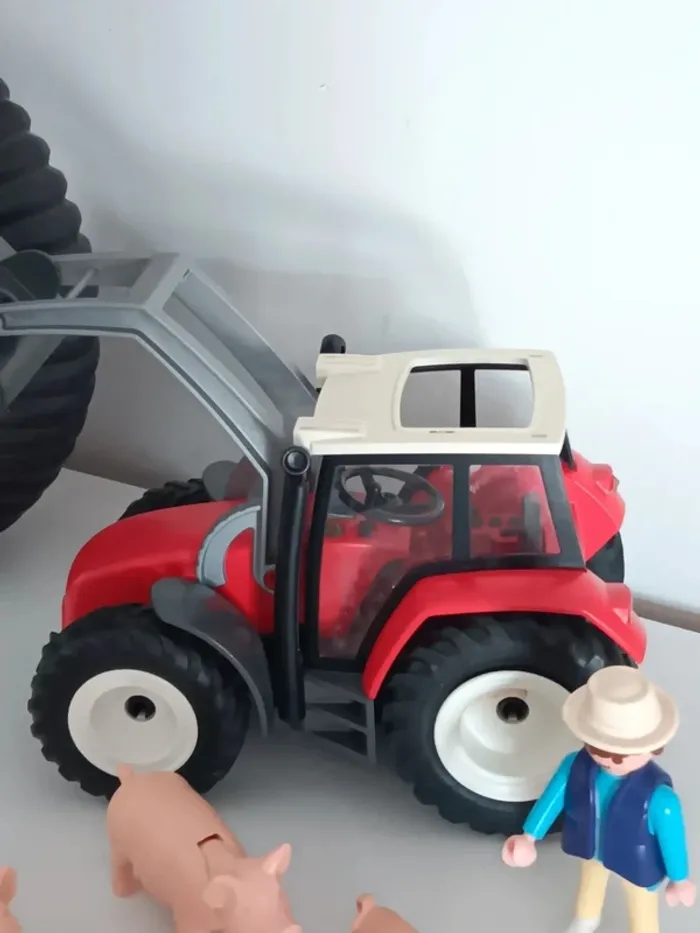 Tracteur avec fermier et cochons playmobil - photo numéro 16