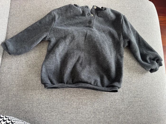 Sweat gris tape a l’œil 18 mois 80cm - photo numéro 3
