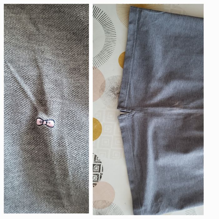 Eden Park Polo MC TXL -Coupe Droite-Marine&Gris en 100%Coton piqué en TBE - photo numéro 9