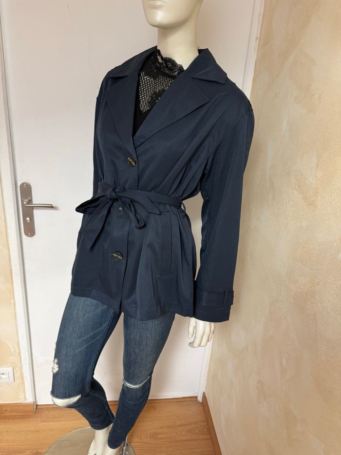 Trenchcoat ONLY – Taille L – Neuf avec étiquette – Bleu marine - photo numéro 2
