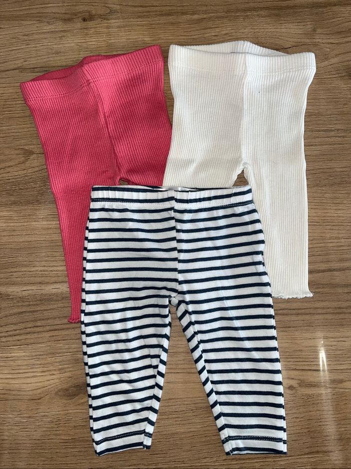 Lot de 3 leggins bébé 3 mois