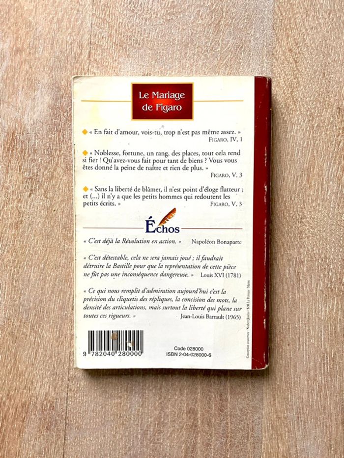 Beaumarchais, Le Mariage de Figaro - Classiques Bordas - photo numéro 2
