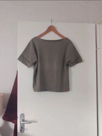 T-shirt court kaki coton esprit 