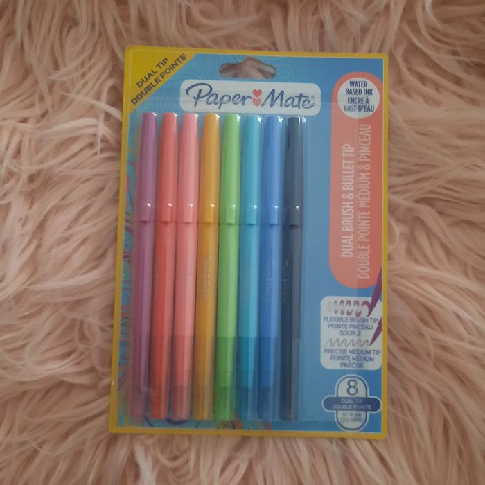 8 feutres double point couleur paper mate neuf