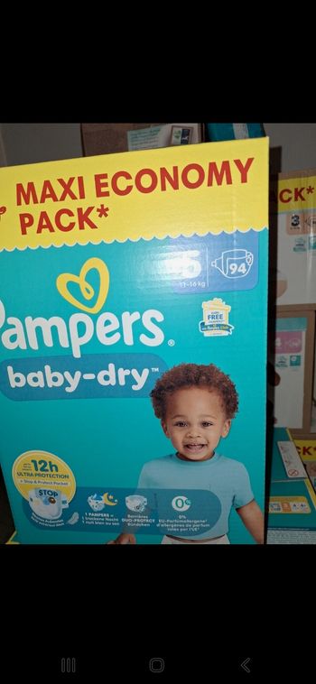 Pampers baby dry taille 5