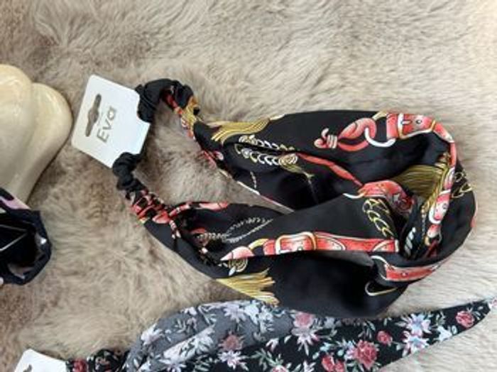 Lot accessoire cheveux chouchou / bandeaux en satin - photo numéro 3