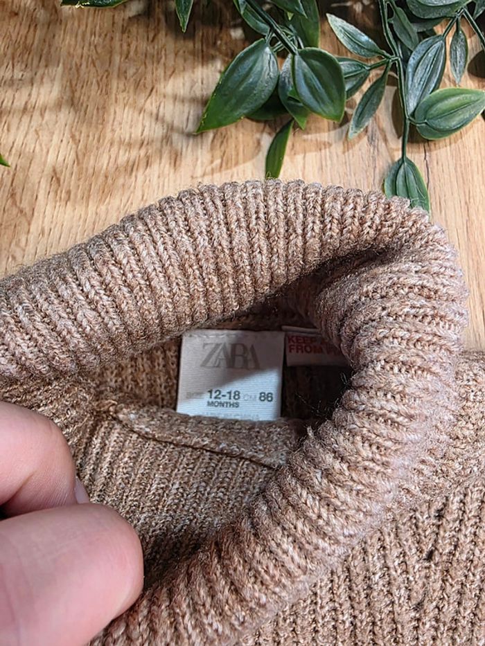 Robe pull Zara 12-18 mois 86 cm - photo numéro 3