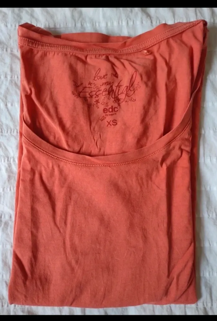 T-shirt manches longues corail EDC - photo numéro 4