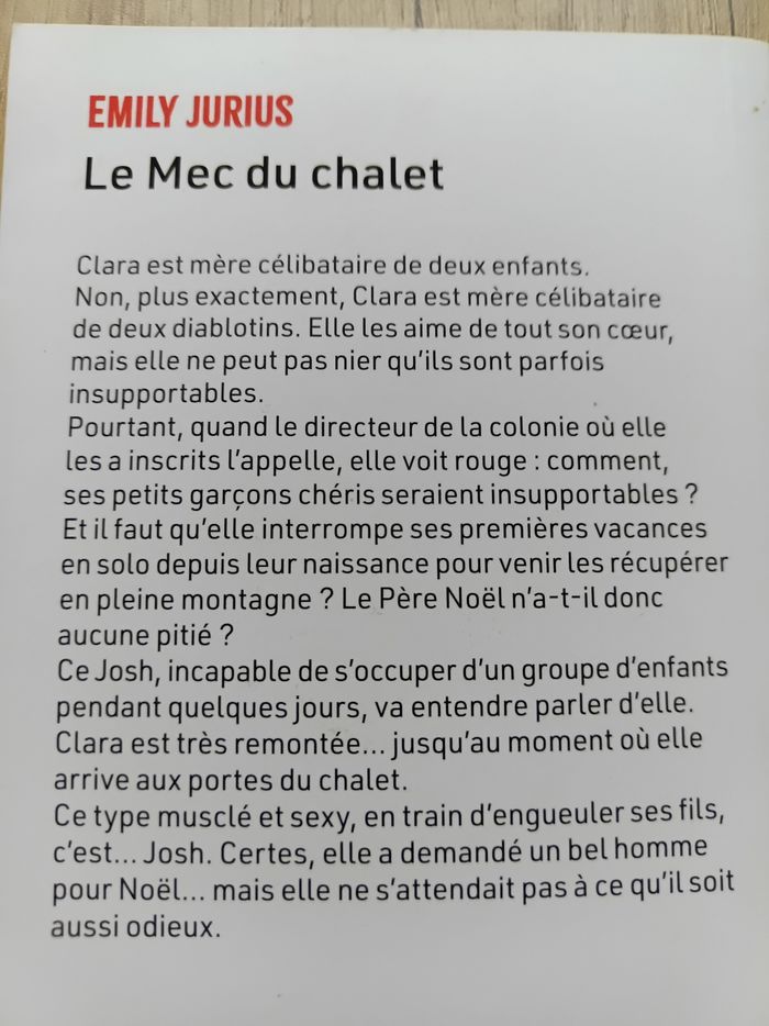 Le Mec du chalet par Emily Jurius - photo numéro 2