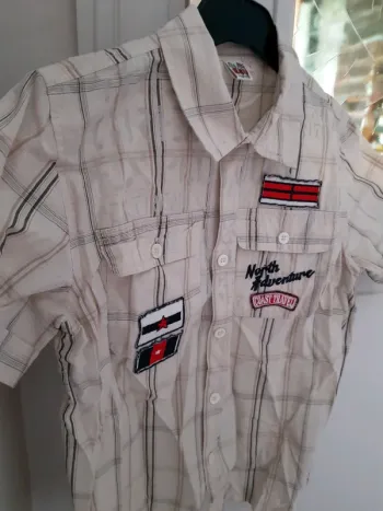 Chemise manches courtes 7 ans