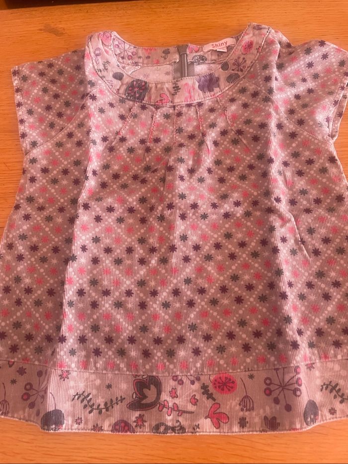 Lot t-shirt et blouses manches courtes fille 18 mois - photo numéro 5