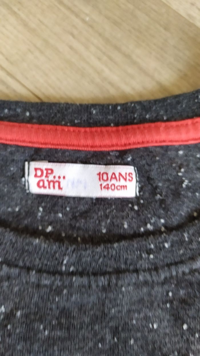 T-shirt gris chiné dpam - photo numéro 2