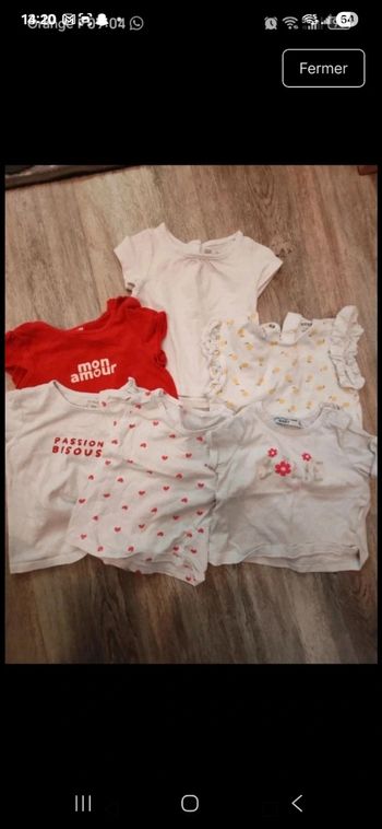 Lot tee shirts