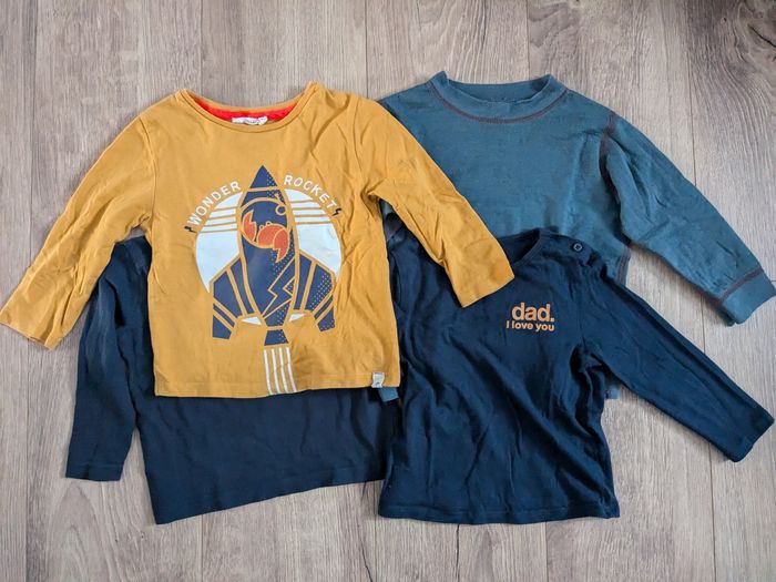 Lot 4 tee shirt manches longues