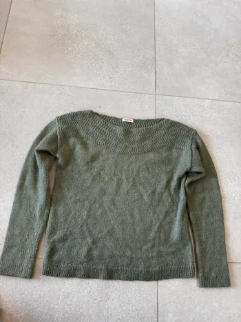 Pull vert Thermolactyl by Damart, ample, taille 34/36