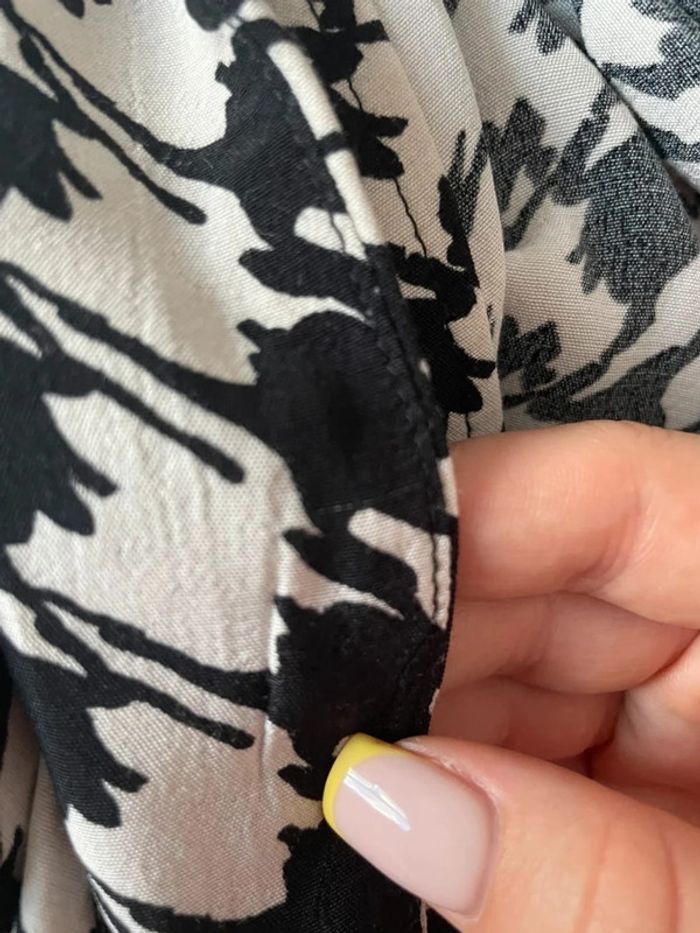 🤍 Joli Blazer Femme Grain de Malice - Motif Pied de Poule Noir & Blanc (Taille 42) 🖤 - photo numéro 8