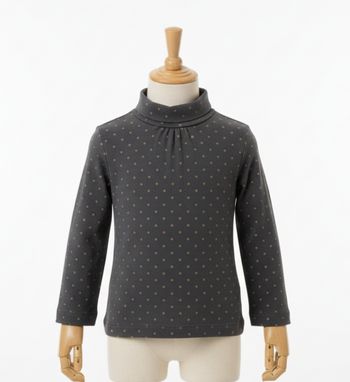 T-shirt gris à pois - 3 mois - kitchoun