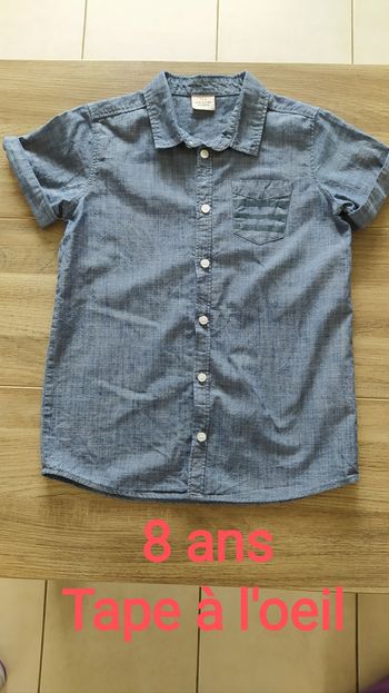 Chemise manches courtes 8 ans Tape à l'oeil