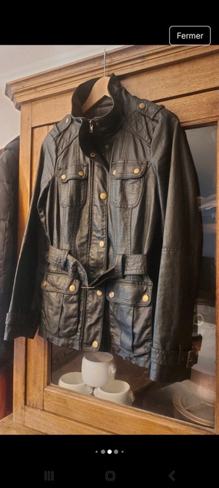 Veste impermeable noire doublé  Esprit fr 36 - photo numéro 4