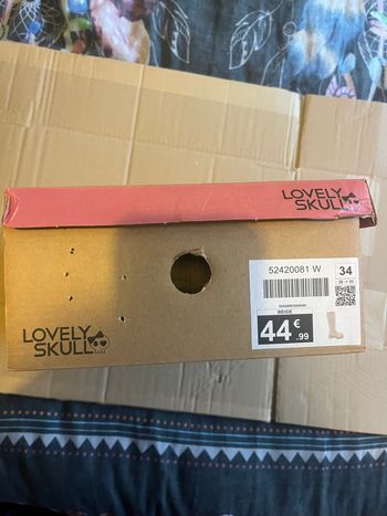 Bottes beige taille 34