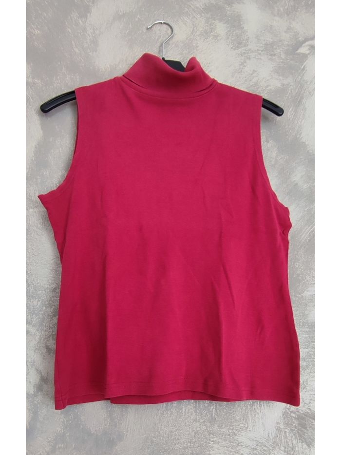 Tee-shirt sans manches col roulé 44