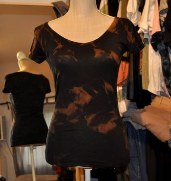 Atmosphere t shirt tye&dye noir t.XS tb état