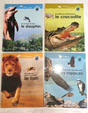 Lot 4 livres sur les Animaux