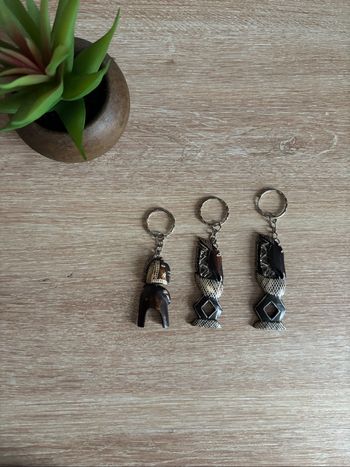 Lot 3 porte clé Africain neuf