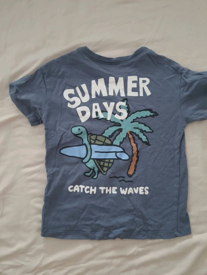 Un t shirt coton été bébé enfant garçon 92cm 1an et demi à 2ans h&m - photo numéro 2