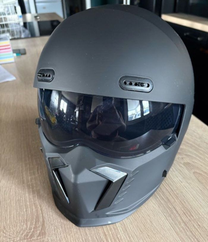 Casque moto neuf noir mat esprit pro pilot