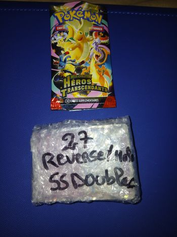 Lots de 27 cartes revers/holo sans doubles